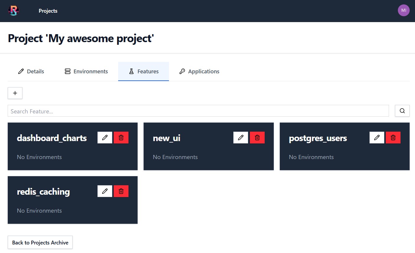 Features archive